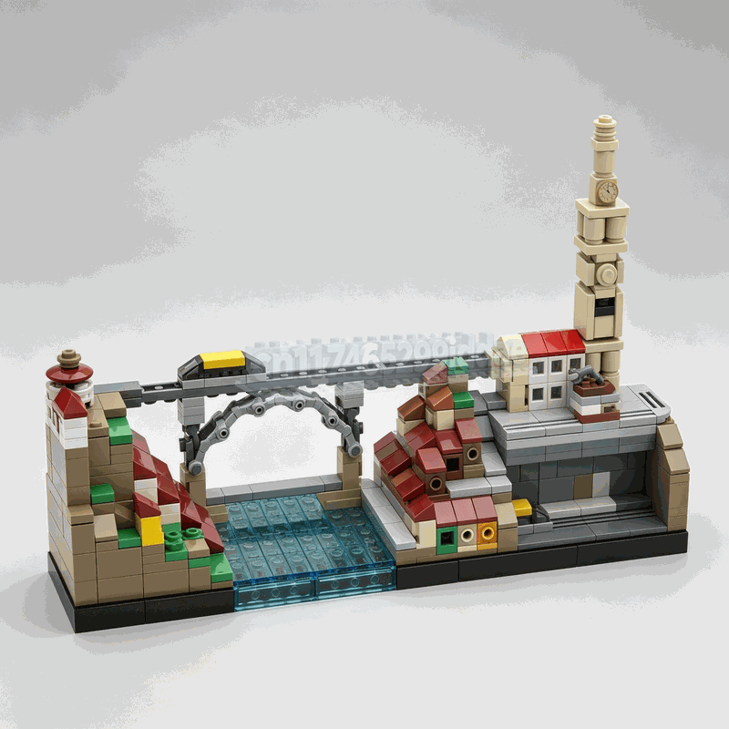 Lego Set Creator - 521PCS Blok Bangunan Pemandangan Kota Porto,