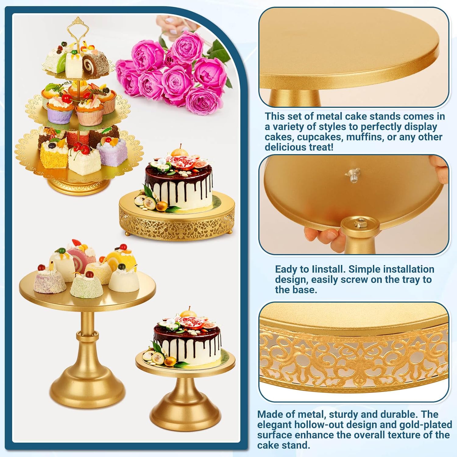 Set Peralatan Penyajian Makana - Display Risers Set ulasan dan harga