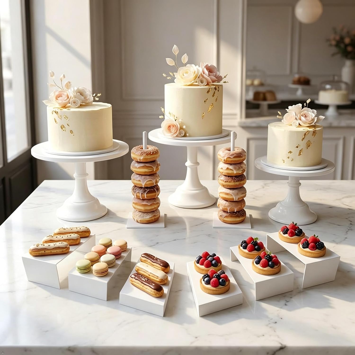 Set Peralatan Penyajian Kue da - Display Risers Set ulasan dan harga
