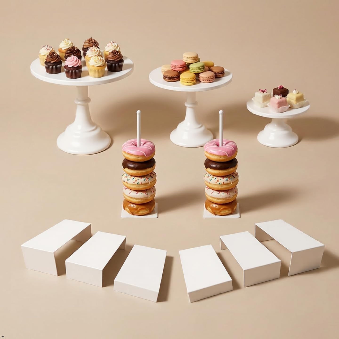 Set Peralatan Penyajian Kue da - Display Risers Set ulasan dan harga