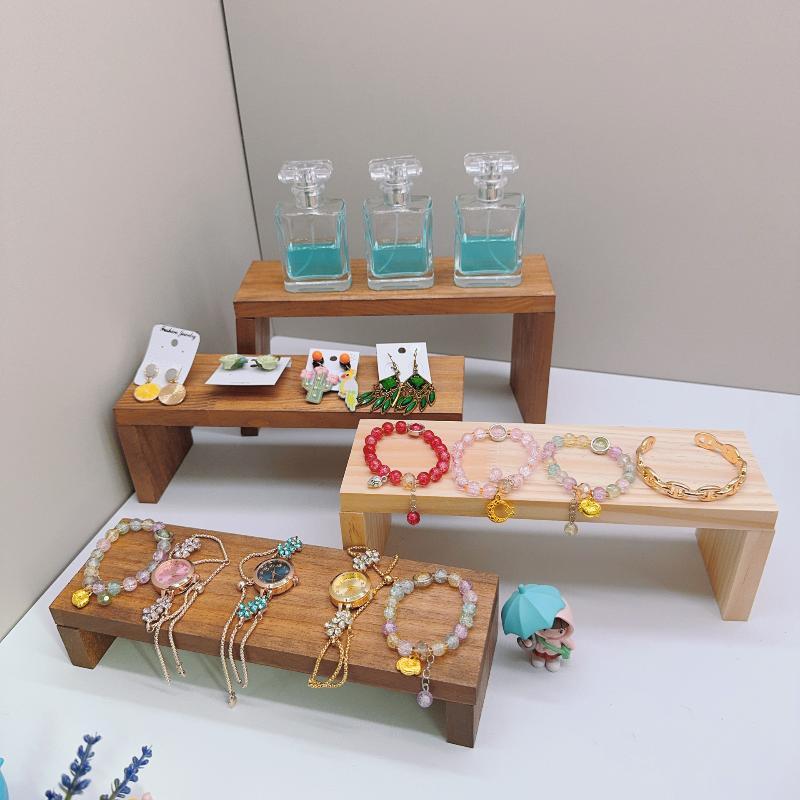 Rak pajangan perhiasan kayu be - Display Risers Set ulasan dan harga