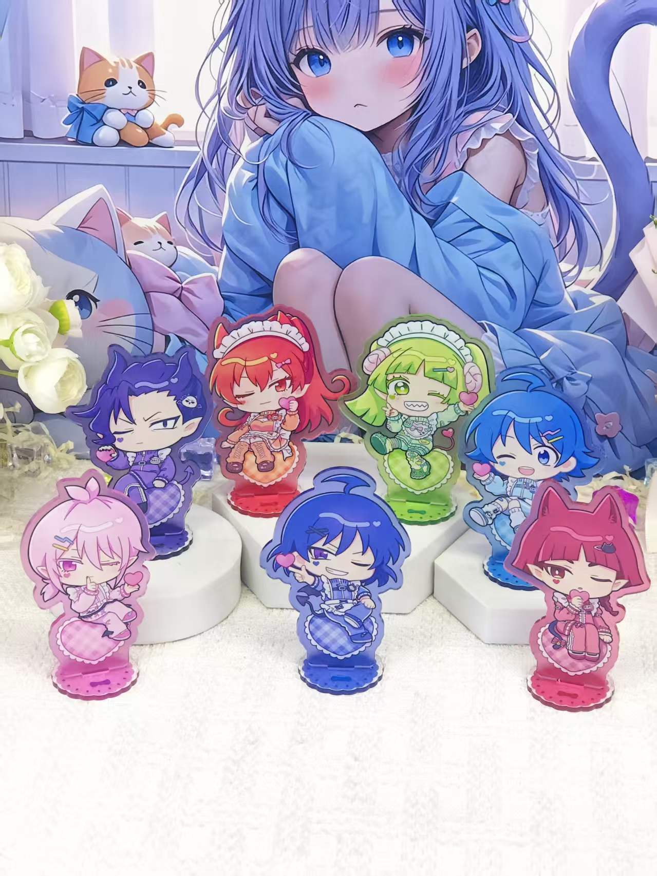 Set Figur Akrilik Gaya Pelayan - Figma Stand Set ulasan dan harga
