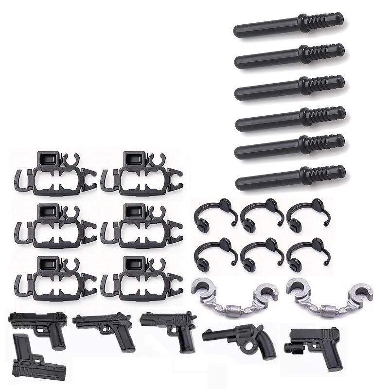6 PCS/SET Borgol Polisi Kota A - Lego Set Creator ulasan dan harga